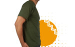 Playera campaña verde militar hombre. Ideal para personalizar con tu logo o eslogan.