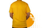 Playera campaña amarillo hombre. Ideal para personalizar con tu logo o eslogan.