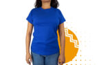 Playera cuello redondo mujer azul rey. Ideal para personalizar con tu logo.