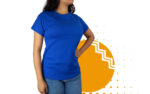 Playera cuello redondo mujer azul rey. Ideal para personalizar con tu logo.