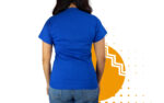 Playera cuello redondo mujer azul rey. Ideal para personalizar con tu logo.