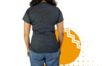Playera cuello redondo mujer gris oxford. Ideal para personalizar con tu logo.