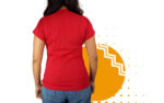 Playera cuello redondo mujer rojo. Ideal para personalizar con tu logo.