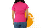 Playera cuello redondo mujer rosa mexicano. Ideal para personalizar con tu logo.