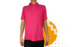 Playera polo hombre fucsia al mayoreo.